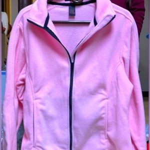 ULTRA CLUB, ICEBERG Barbie-girl, zip up Fleece ruched jacket